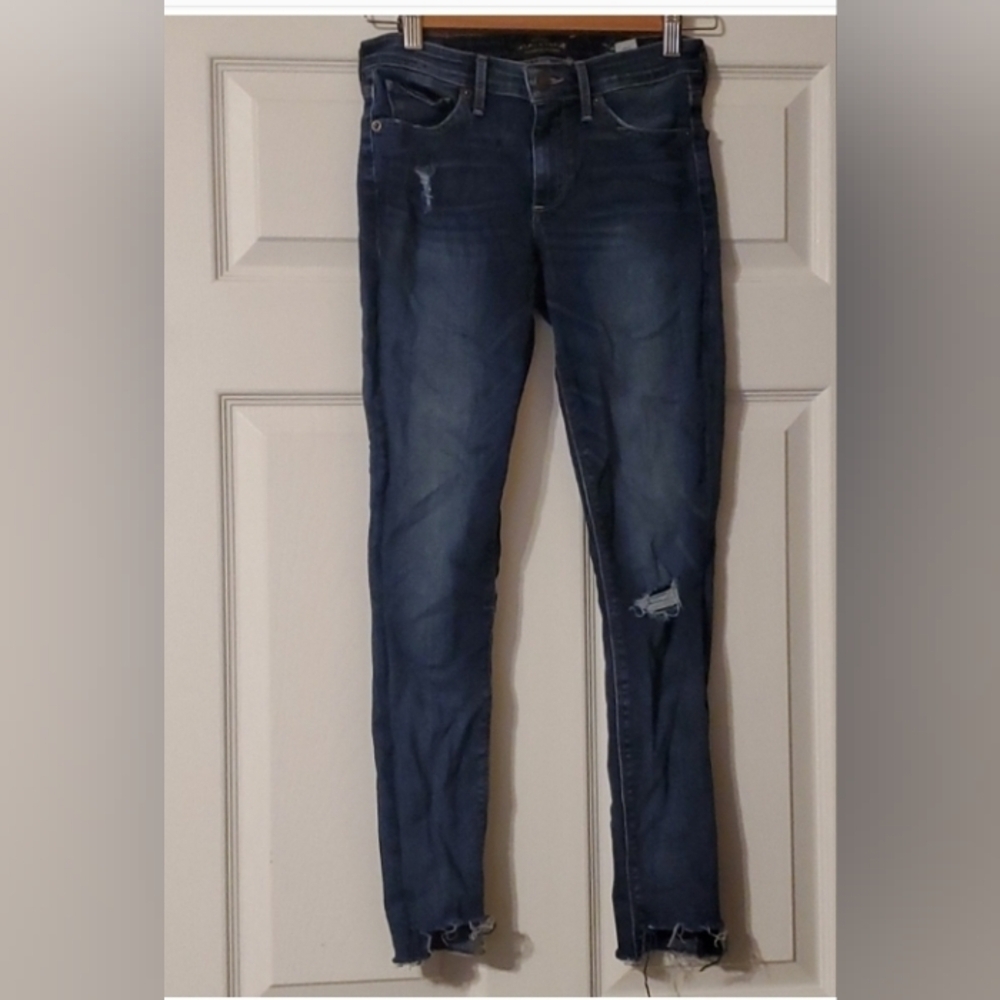 Lucky Brand Jeans Women's Size 00 24 Blue Skinny Jeans Ava Skinny Ankle Boho - Picture 2 of 12